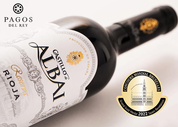 Gran Oro para Castillo de Albai Reserva, el vino DOCa. Rioja de Pagos del  Rey | Félix Solís Avantis